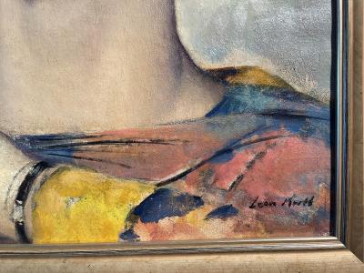 Leon Abraham Kroll Portrait of an Elegant Young Woman in Warm Grays and Soft Ochers