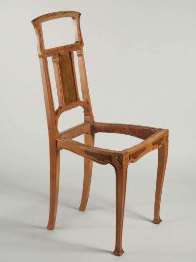 Leon Benouville Leon Benouville single Art Nouveau side chair