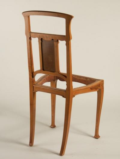 Leon Benouville Leon Benouville single Art Nouveau side chair