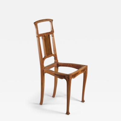 Leon Benouville Leon Benouville single Art Nouveau side chair