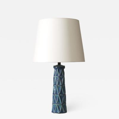 Leon Henri Galleto Table lamp with cubist relief by Leon Henri Galleto