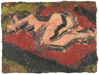 Leon Kossoff NUDE ON BED