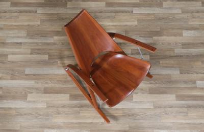 Leon Meyer Californian Studio Modern Teak Rocking Chair by Leon Meyer