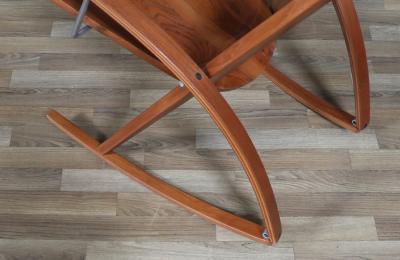 Leon Meyer Californian Studio Modern Teak Rocking Chair by Leon Meyer