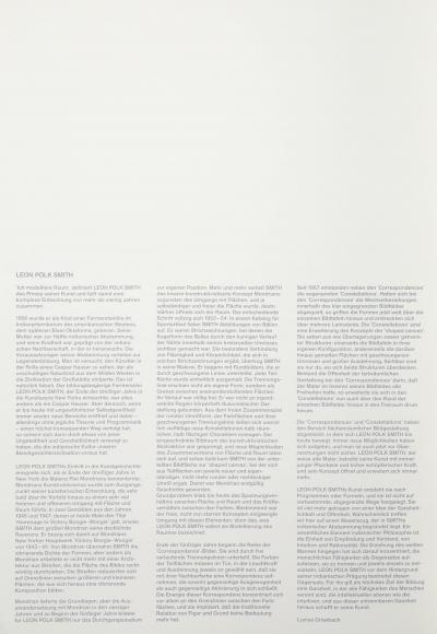 Leon Polk Smith Werkubersicht Work Overview F