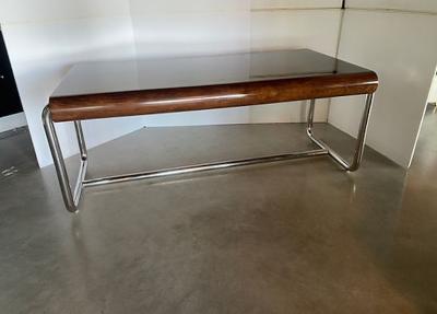 Leon Rosen American Modern Palisander and Chrome Desk Leon Rosen For Pace