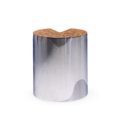 Leon Rosen Leon Rosen for Pace Style Mid Century Pac Man Chrome Drum Tables Pair