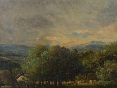 Leon Victor Dupre Cottage on a Lake Barbizon Oil Painting by Victor Dupr circa 1850