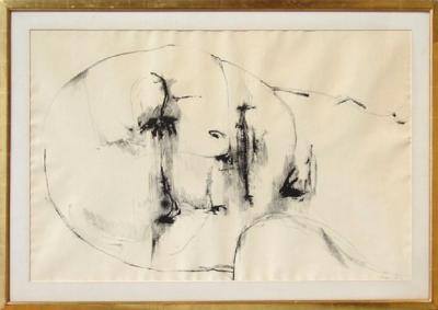 Leonard Baskin Portrait Sleeping