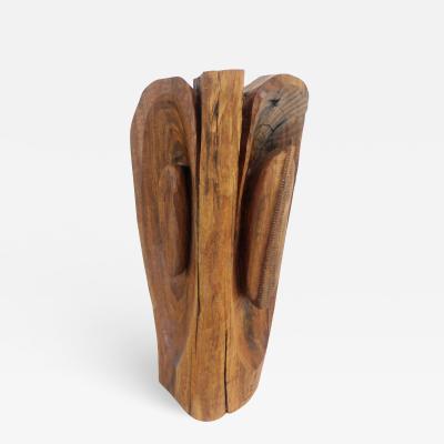 Leonard Setziol Black Walnut Totem Freestanding Sculpture by Leonard Setziol