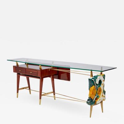 Leoncillo Leonardi Console by Leoncillo Leonardi Italy 1950s