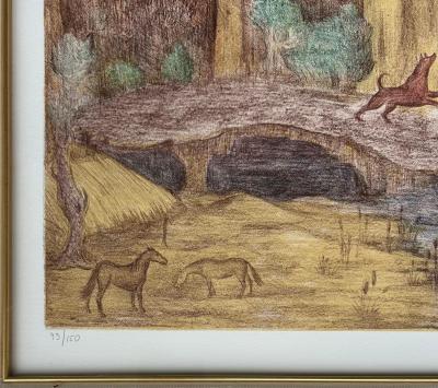 Leonora Carrington 1987 Mexican Leonora Carrington Surrealist Lithograph Signed Numbered 93 150