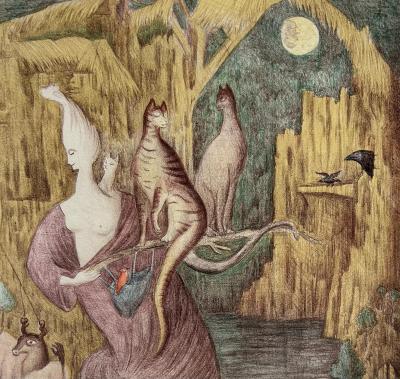 Leonora Carrington 1987 Mexican Leonora Carrington Surrealist Lithograph Signed Numbered 93 150