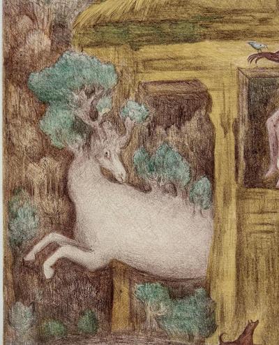 Leonora Carrington 1987 Mexican Leonora Carrington Surrealist Lithograph Signed Numbered 93 150