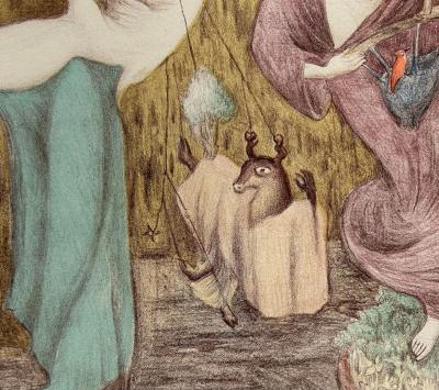 Leonora Carrington 1987 Mexican Leonora Carrington Surrealist Lithograph Signed Numbered 93 150