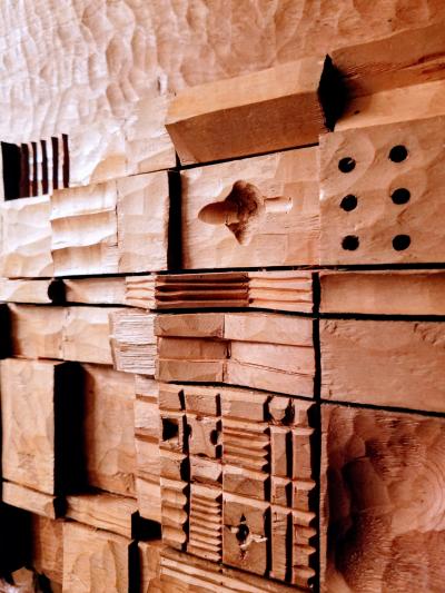 Leroy Setziol Leroy Setziol Sixteen Foot Long Carved Wall Sculpture 1963