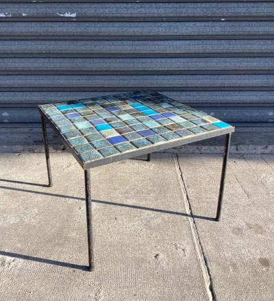 Les 2 Potiers Michelle et Jacques Serre Ceramic Coffee Table France 1960s