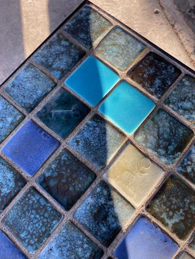 Les 2 Potiers Michelle et Jacques Serre Ceramic Coffee Table France 1960s