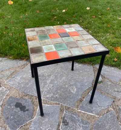 Les 2 Potiers Michelle et Jacques Serre Ceramic Coffee Table France 1960s