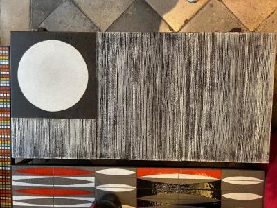 Les 2 Potiers Michelle et Jacques Serre Ceramic Coffee Table by les 2 potiers France 1970s