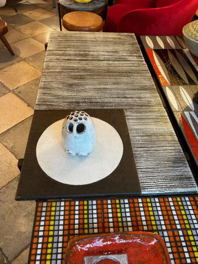 Les 2 Potiers Michelle et Jacques Serre Ceramic Coffee Table by les 2 potiers France 1970s
