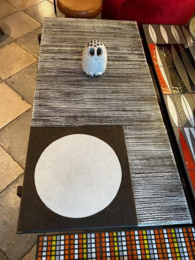 Les 2 Potiers Michelle et Jacques Serre Ceramic Coffee Table by les 2 potiers France 1970s