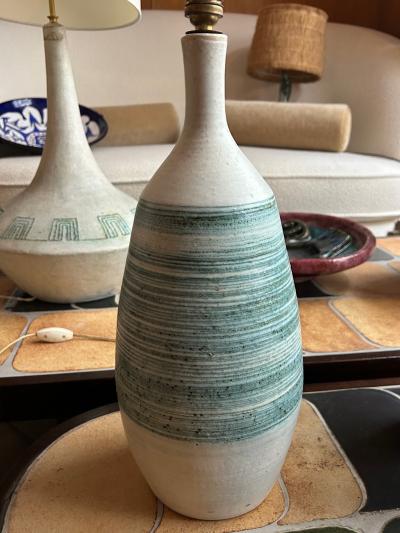 Les 2 Potiers Michelle et Jacques Serre Ceramic lamp by Les 2 Potiers France 1960s