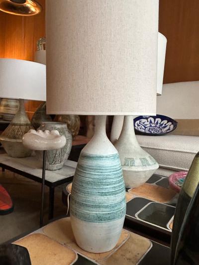 Les 2 Potiers Michelle et Jacques Serre Ceramic lamp by Les 2 Potiers France 1960s