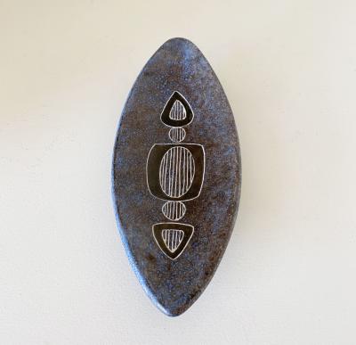 Les 2 Potiers Michelle et Jacques Serre LES 2 POTIERS SIGNED DISH