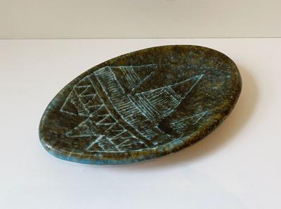 Les 2 Potiers Michelle et Jacques Serre LES 2 POTIERS SIGNED DISH