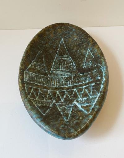 Les 2 Potiers Michelle et Jacques Serre LES 2 POTIERS SIGNED DISH