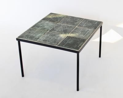 Les 2 Potiers Michelle et Jacques Serre Les 2 Potiers Michelle and Jacques Serre Deux Potiers French Ceramic Side Table