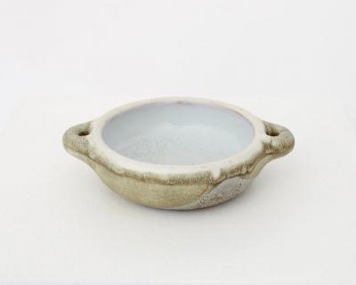 Les 2 Potiers Michelle et Jacques Serre Les 2 Potiers Michelle and Jacques Serre French Ceramic Dish Signed 2 Potiers