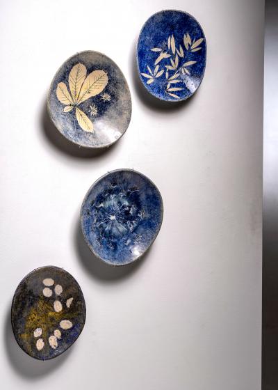 Les 2 Potiers Michelle et Jacques Serre Set of 4 Les 2 Potiers ceramic bowls