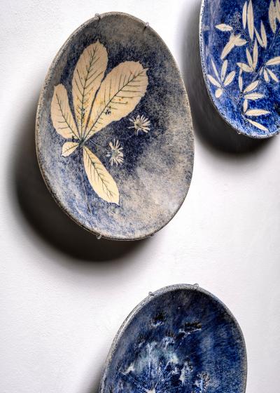 Les 2 Potiers Michelle et Jacques Serre Set of 4 Les 2 Potiers ceramic bowls