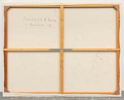 Leslie Bostrom Leslie Bostrom Blackbird and Fence Oil on Canvas 2013