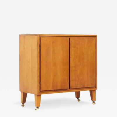 Leslie Diamond Leslie Diamond Conant Ball Mid Century Birch Record Cabinet