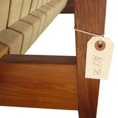 Lewis Butler Vintage Maple Frame Knoll Sofa by Lewis Butler for Knoll