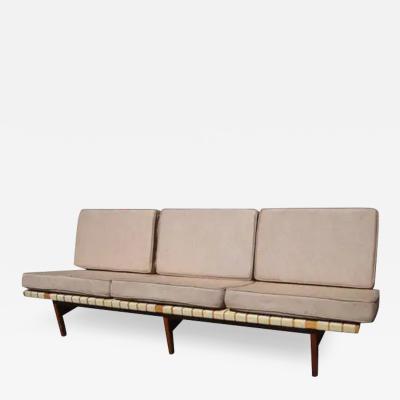 Lewis Butler Vintage Maple Frame Knoll Sofa by Lewis Butler for Knoll