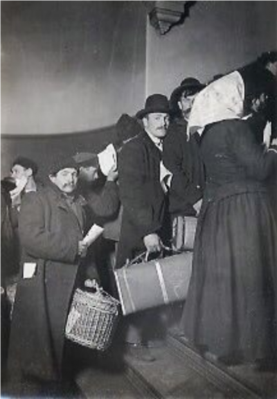 Lewis Hine Entering America Ellis Island 1905