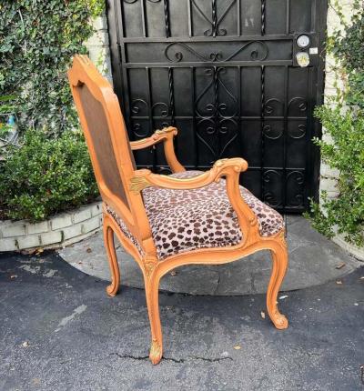 Lewis Mittman Louis XV Style Louis Mittman Fauteuil Arm Chairs