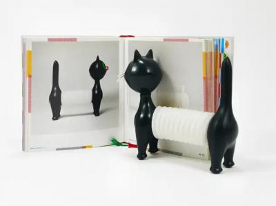 Libuse Niklova Accordion Squeaky Toy Cat Tomcat by Fatra Czechoslovakia 1960s