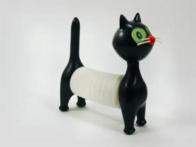Libuse Niklova Accordion Squeaky Toy Cat Tomcat by Fatra Czechoslovakia 1960s