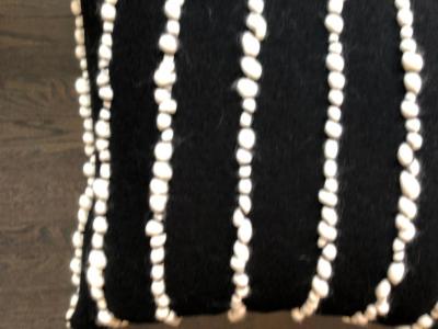 Lido II Black Merino Wool Pillow