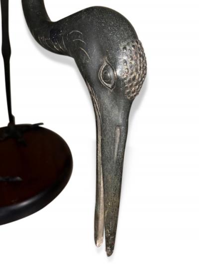 Life Size Janpanese Bronze heron