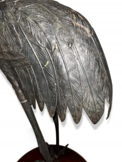 Life Size Janpanese Bronze heron