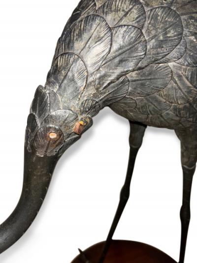 Life Size Janpanese Bronze heron