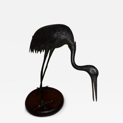 Life Size Janpanese Bronze heron