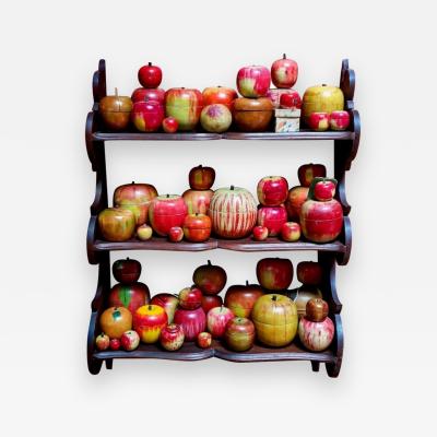 Lifetime Collection Of Folk Art Hand Painted Apples