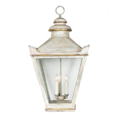 Light Gray Painted Iron Lantern